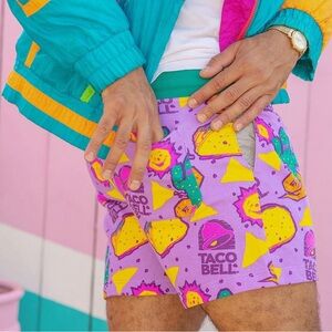 CHUBBIES x Taco Bell Men’s RARE Classic Lounge Sweat Shorts Size Small
